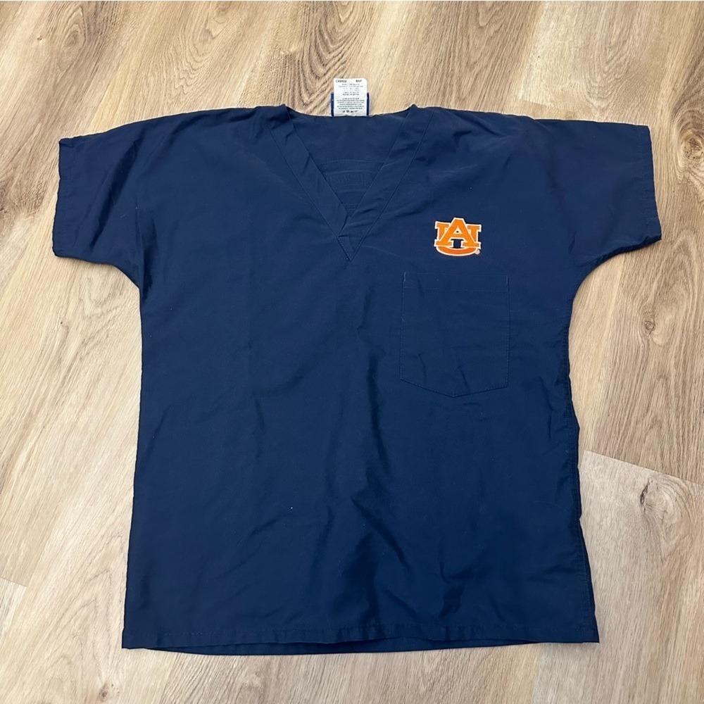 Landau Auburn Navy Scrub Top size S